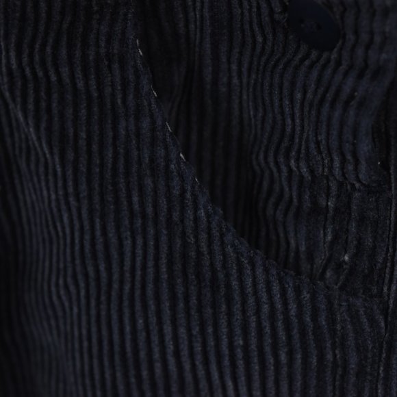 Navy corduroy overalls with football patch - Picture 5 of 9